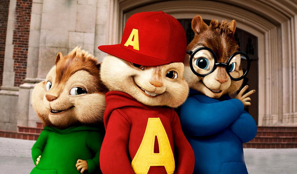 Das Alvin and the Chipmunks Wallpaper 1024x600