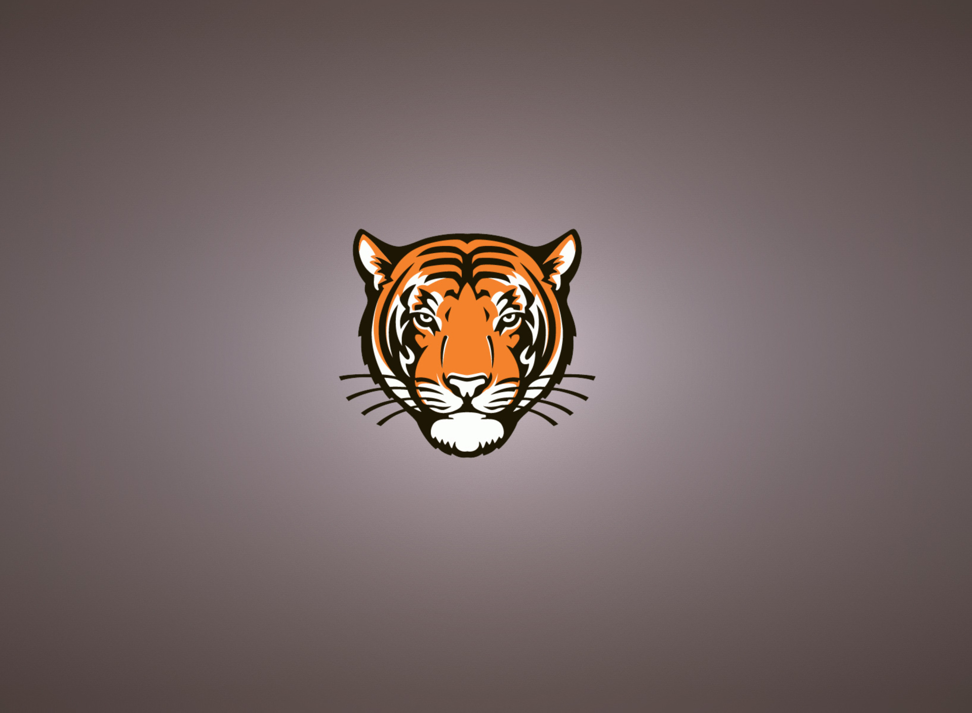 Fondo de pantalla Tiger Muzzle Illustration 1920x1408