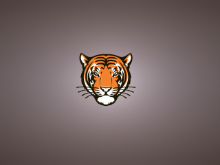 Screenshot №1 pro téma Tiger Muzzle Illustration 320x240
