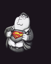 Обои Family Guy's Superman 176x220
