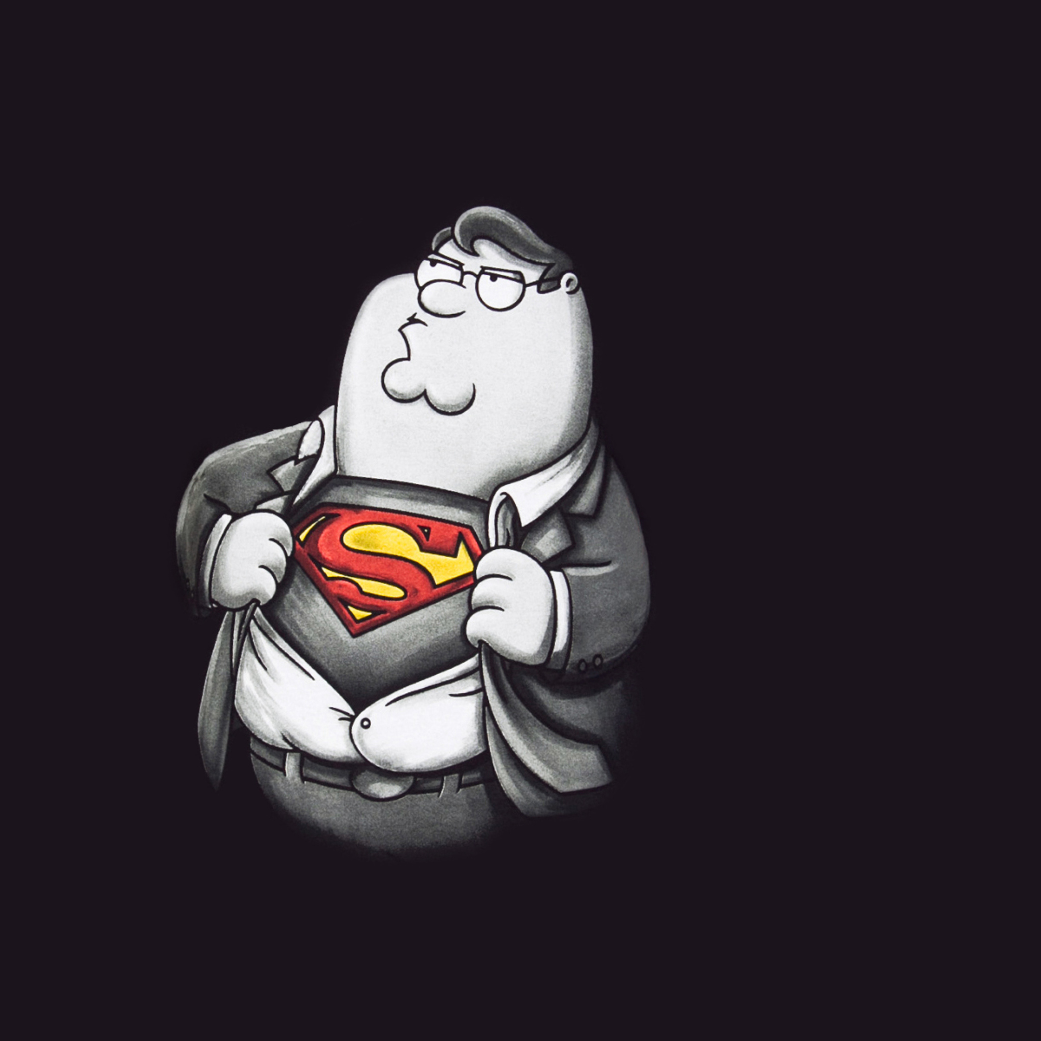 Family Guy's Superman wallpaper 2048x2048
