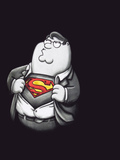 Обои Family Guy's Superman 240x320
