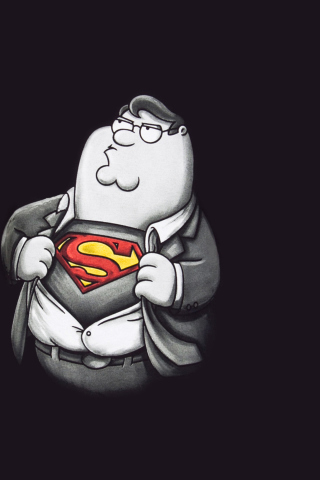 Das Family Guy's Superman Wallpaper 320x480