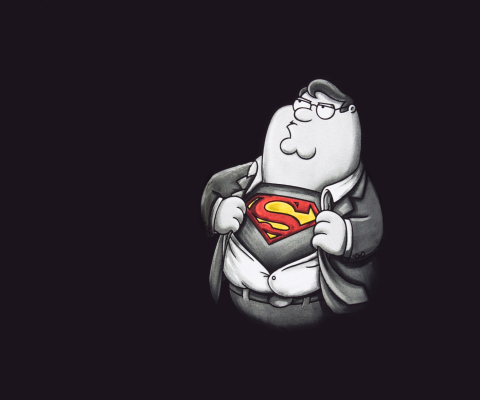 Das Family Guy's Superman Wallpaper 480x400