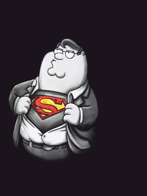 Family Guy's Superman wallpaper 480x640