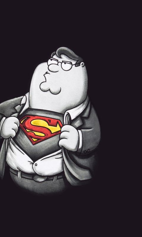 Das Family Guy's Superman Wallpaper 480x800