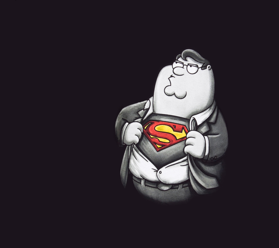 Das Family Guy's Superman Wallpaper 960x854