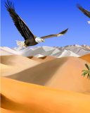 Das Desert Landscape Wallpaper 128x160