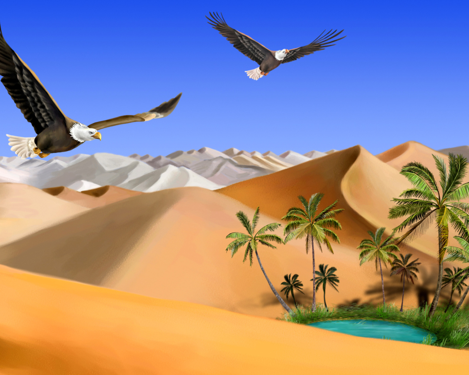 Das Desert Landscape Wallpaper 1600x1280