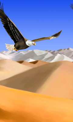 Das Desert Landscape Wallpaper 240x400