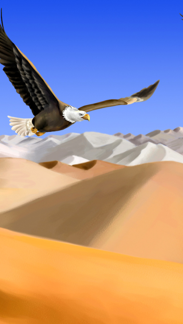 Das Desert Landscape Wallpaper 640x1136