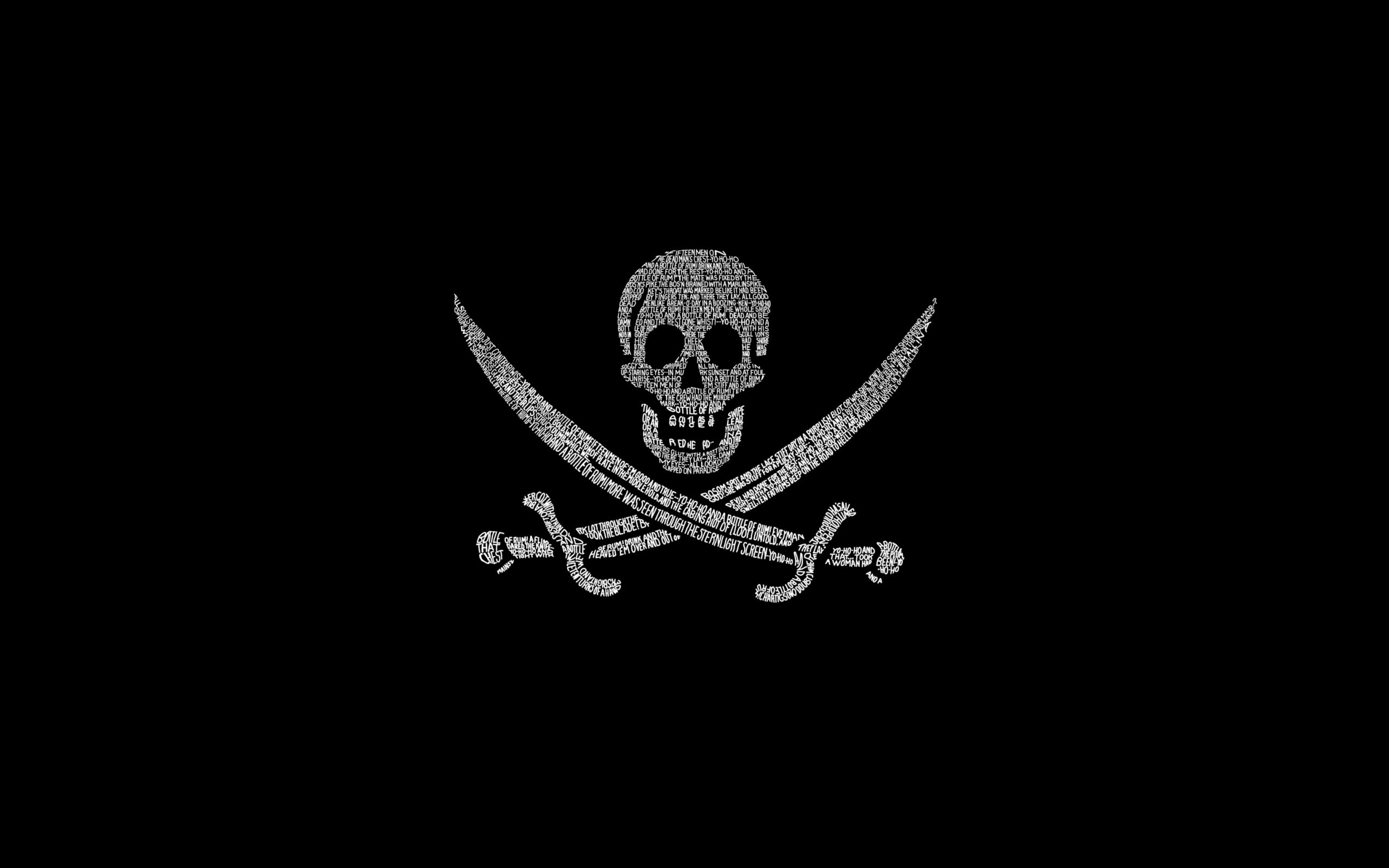 Pirates Flag wallpaper 2560x1600