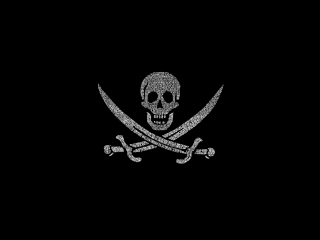 Das Pirates Flag Wallpaper 320x240