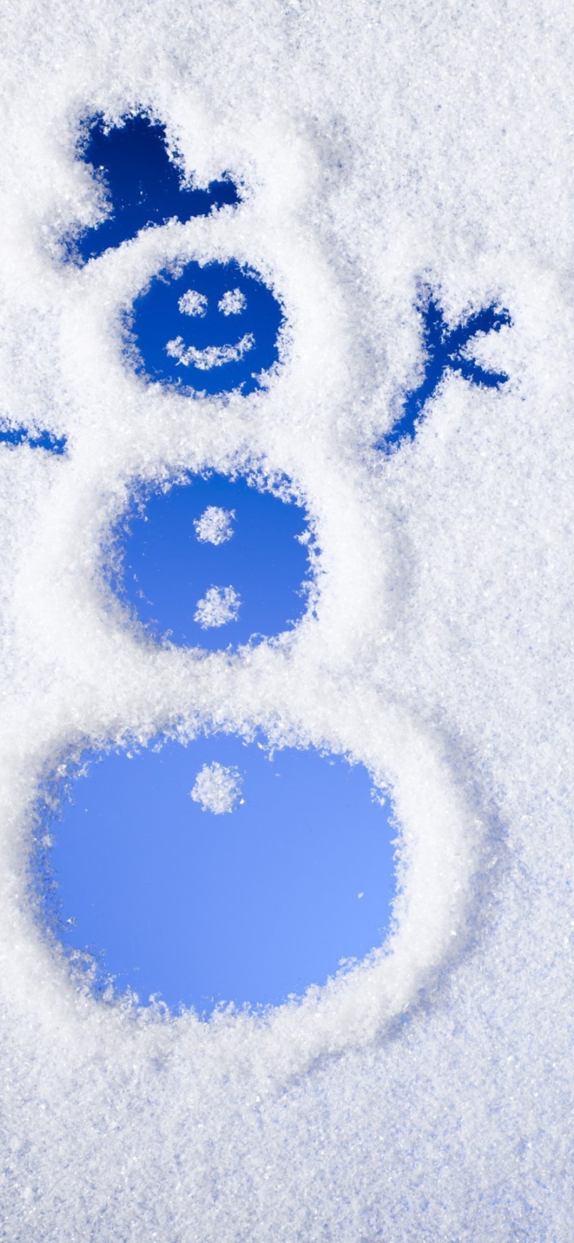 Winter, Snow And Snowman wallpaper 1170x2532