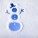 Winter, Snow And Snowman screenshot #1 128x128