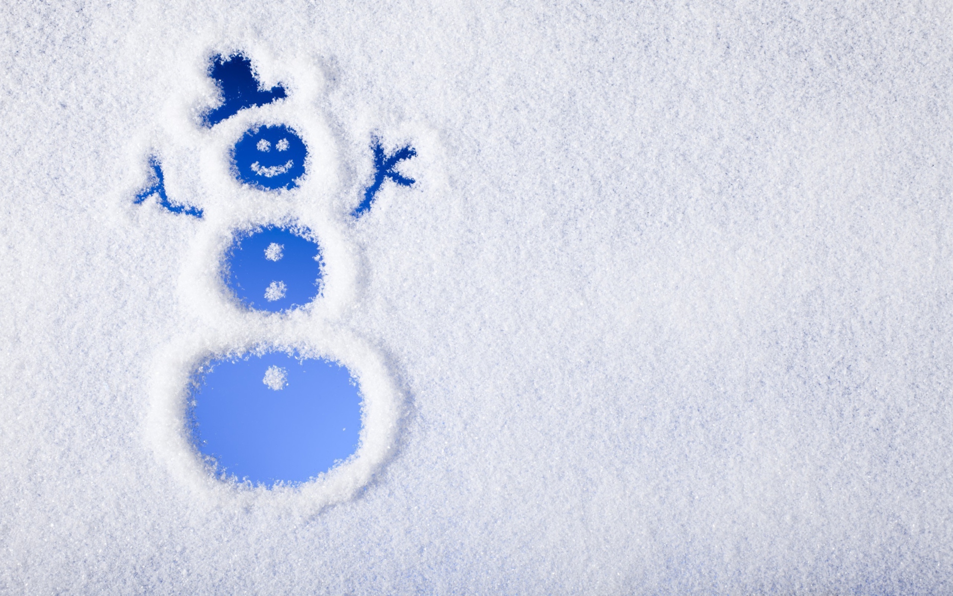 Fondo de pantalla Winter, Snow And Snowman 1920x1200