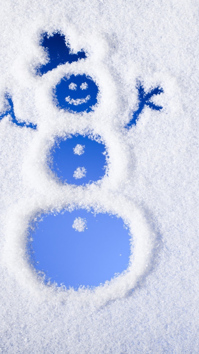 Winter, Snow And Snowman screenshot #1 640x1136
