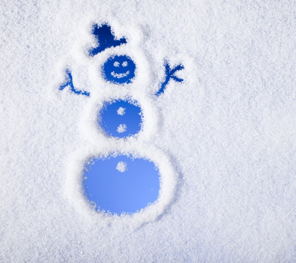 Winter, Snow And Snowman screenshot #1 960x854