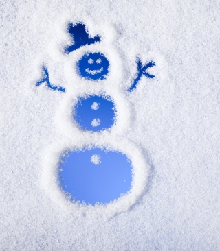 Kostenloses Winter, Snow And Snowman Wallpaper für Nokia Asha 305
