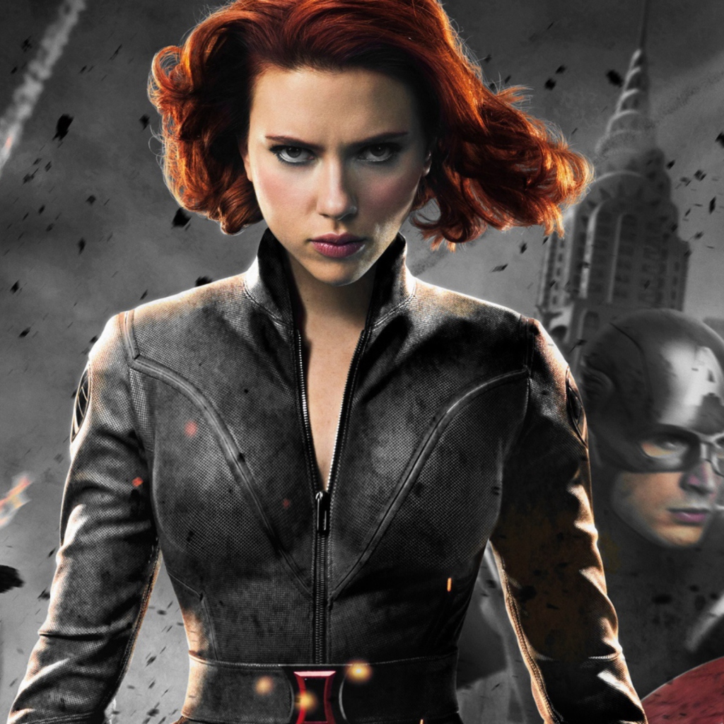 Обои Black Widow - The Avengers 2012 1024x1024