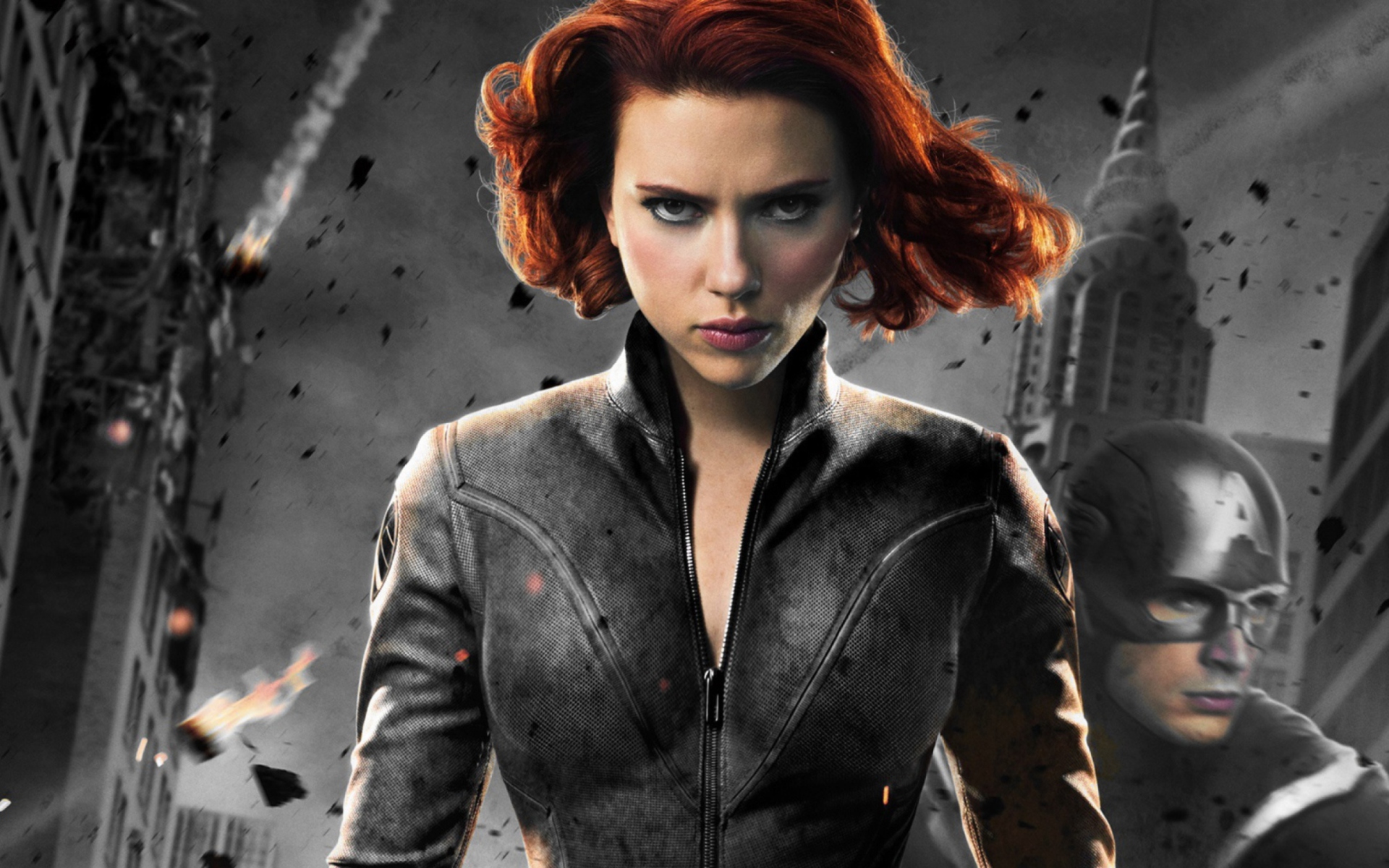 Обои Black Widow - The Avengers 2012 1920x1200