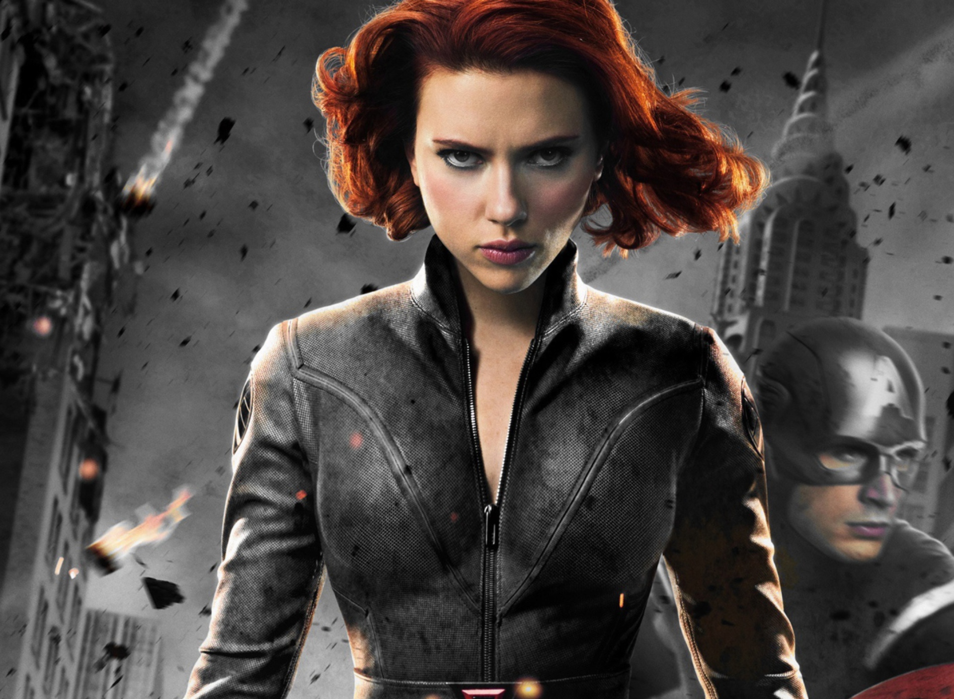 Das Black Widow - The Avengers 2012 Wallpaper 1920x1408