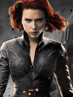 Fondo de pantalla Black Widow - The Avengers 2012 240x320