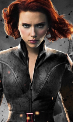 Das Black Widow - The Avengers 2012 Wallpaper 240x400