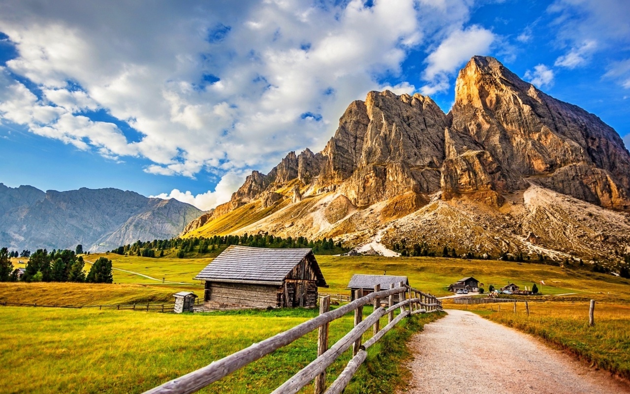 Das South Tyrol and Dolomites Wallpaper 1280x800