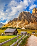 Das South Tyrol and Dolomites Wallpaper 128x160