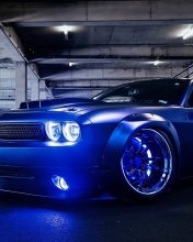 Blue Dodge Challenger screenshot #1 176x220