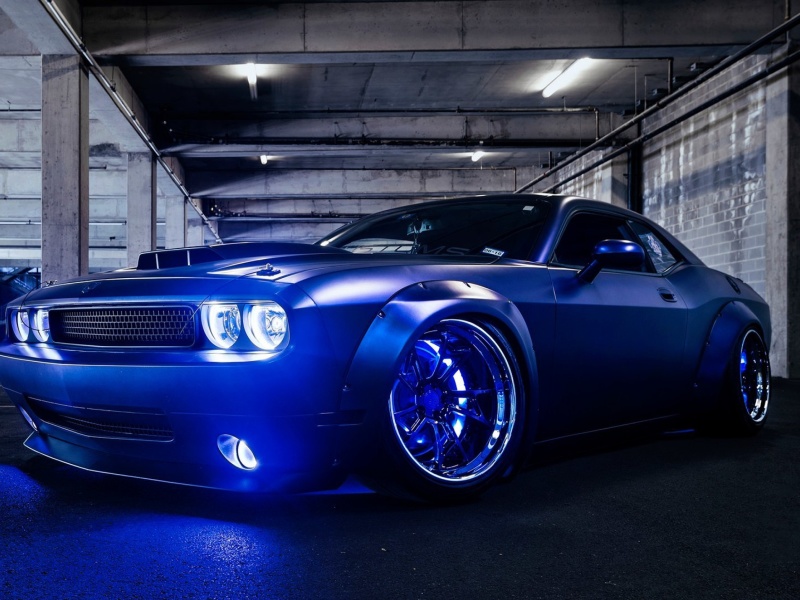 Sfondi Blue Dodge Challenger 800x600