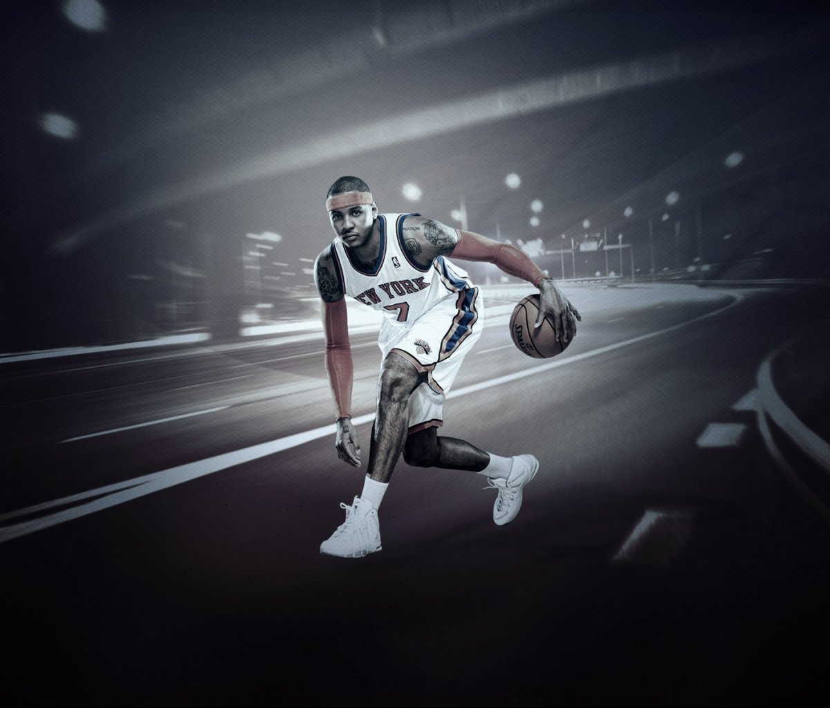 Das Carmelo Anthony from New York Knicks NBA Wallpaper 1200x1024