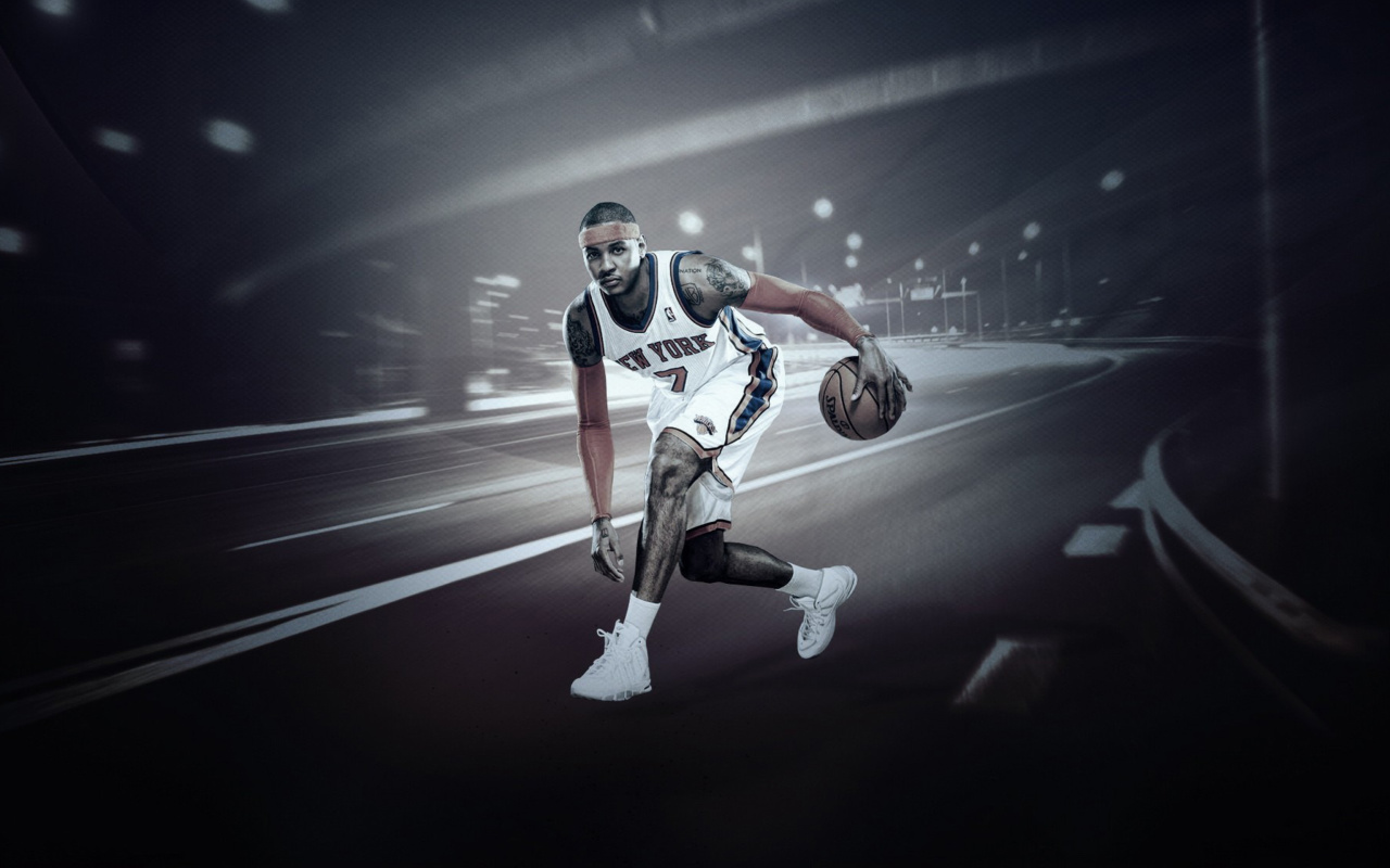 Sfondi Carmelo Anthony from New York Knicks NBA 1280x800