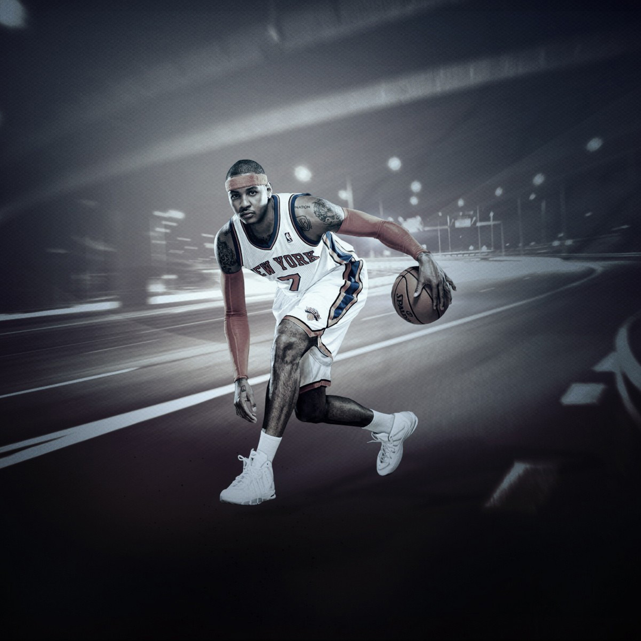 Carmelo Anthony from New York Knicks NBA wallpaper 2048x2048