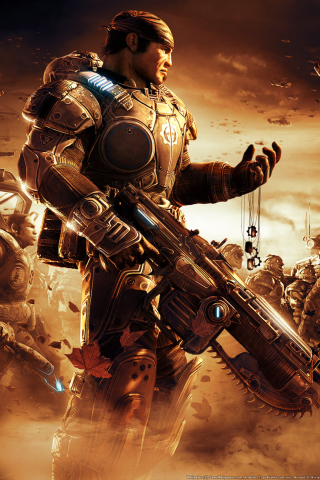 Das Gears Of War 2 Wallpaper 320x480