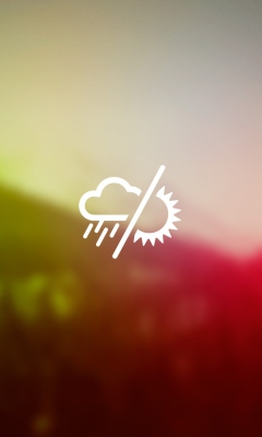 Das Rainy Or Sunny Weather Wallpaper 240x400