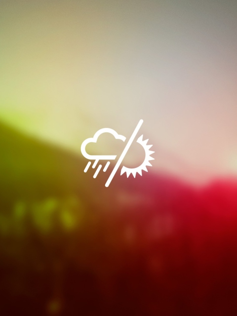 Das Rainy Or Sunny Weather Wallpaper 480x640