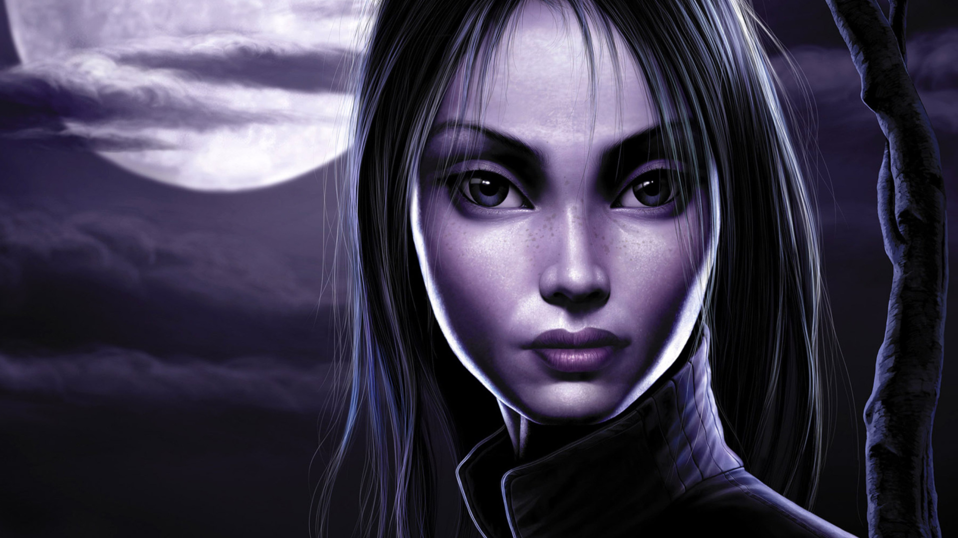 Screenshot №1 pro téma Moonlight Girl 1920x1080