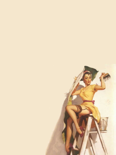 Sfondi Vintage Pin Up 240x320