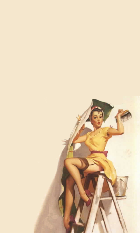 Fondo de pantalla Vintage Pin Up 480x800