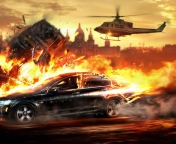 Screenshot №1 pro téma Car And Fire 176x144