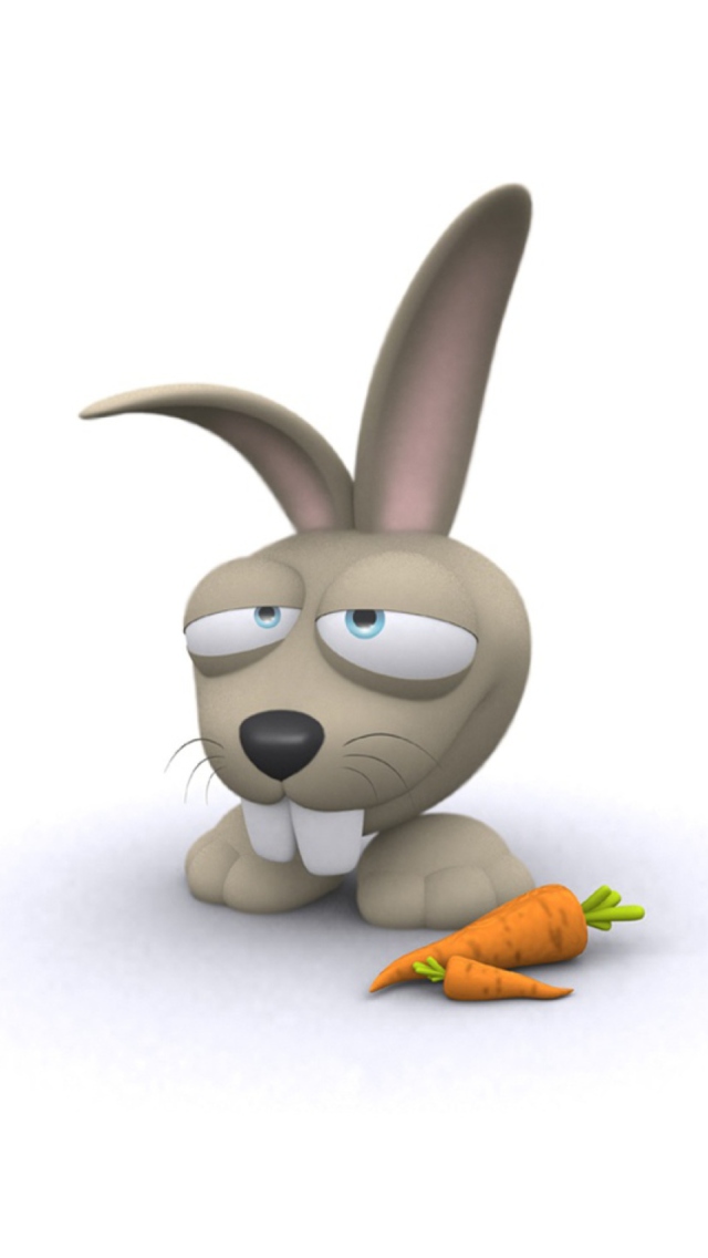 Fondo de pantalla Funny Bunny 640x1136