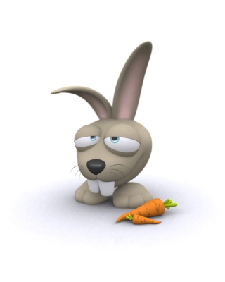 Kostenloses Funny Bunny Wallpaper für iPhone 4
