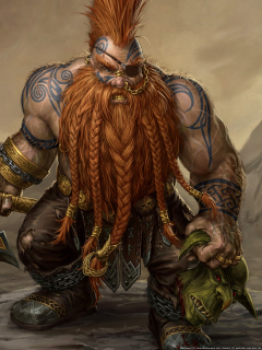 Fondo de pantalla Dwarf Slayer 240x320