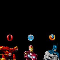 Das Browsers Chrome, Opera, Firefox, Safari Wallpaper 208x208