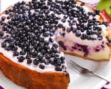 Fresh Blueberry Cake wallpaper 220x176
