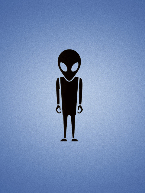 Das Alien Wallpaper 480x640