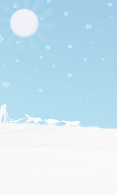Winter White And Blue wallpaper 240x400