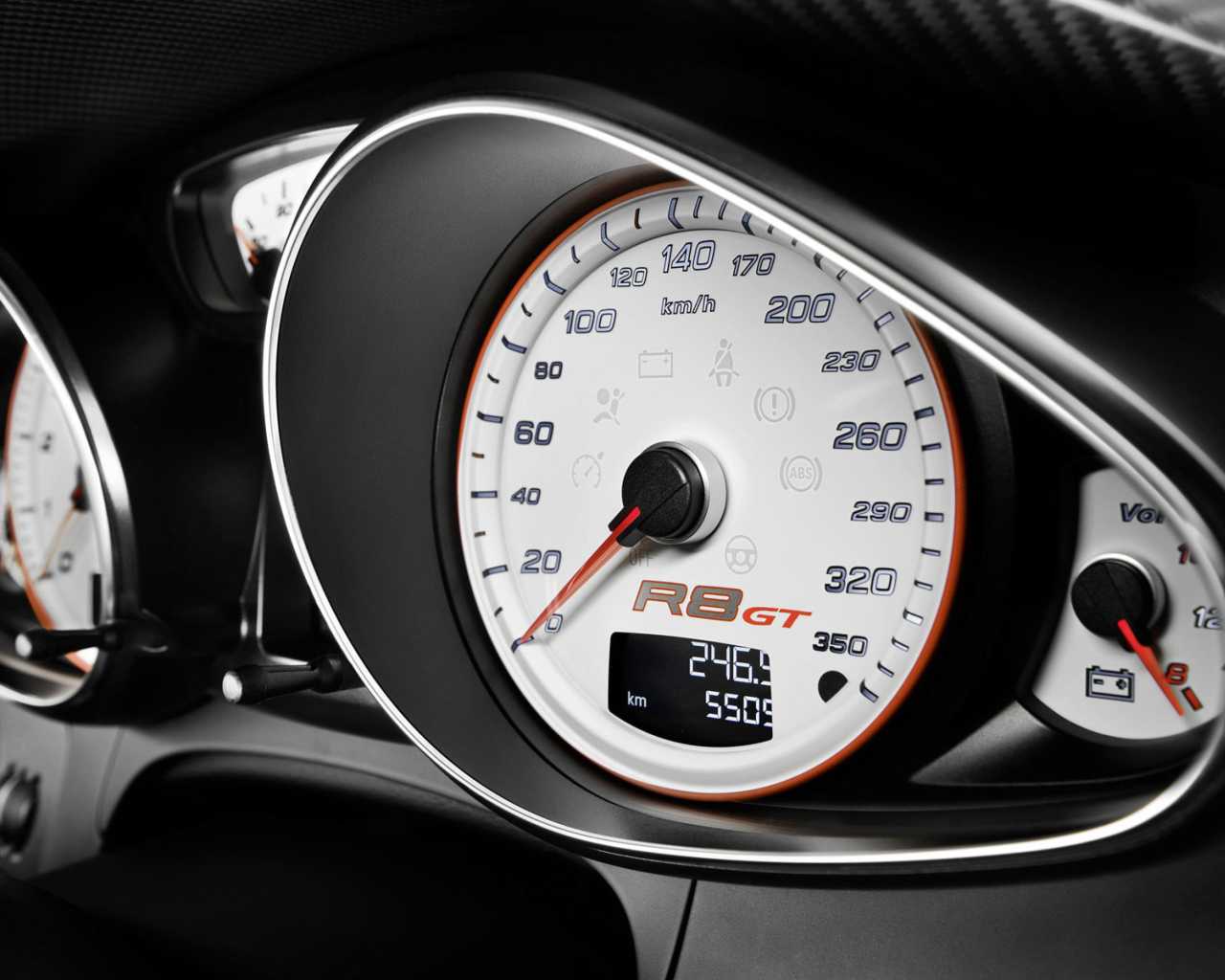 Audi R8 Gt Speedometer wallpaper 1280x1024